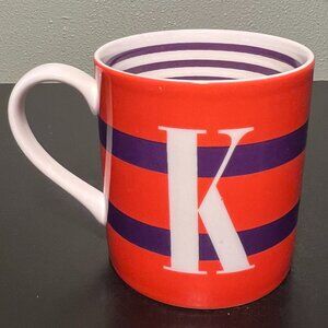 kate spade New York TO THE LETTER Monogram Initial K Porcelain Mug by Lenox